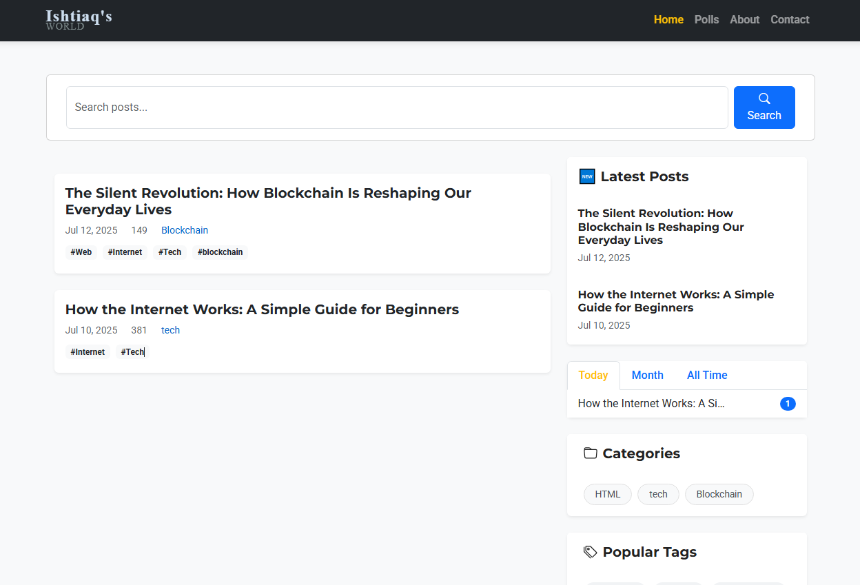 Personal Django Blog Platform